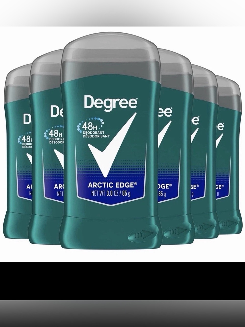 Degree Men Extra Fresh Deodorant, Arctic Edge, 3 Ounce (Pack of 6)
